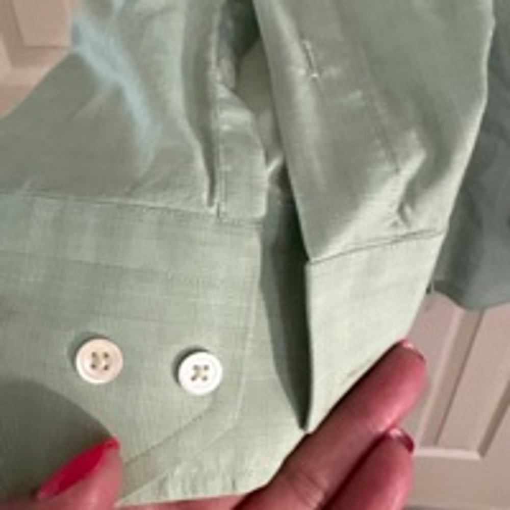 Men's Alara Button Down Shirt, Size Unspecified, Light Green (406T) - Picture 5 of 5